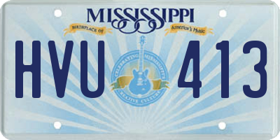 MS license plate HVU413