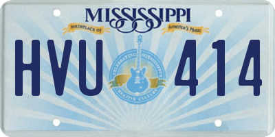 MS license plate HVU414