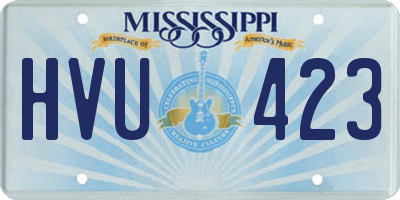 MS license plate HVU423