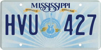 MS license plate HVU427
