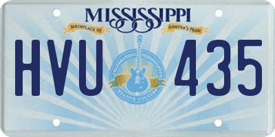 MS license plate HVU435