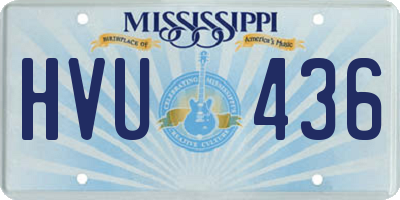 MS license plate HVU436