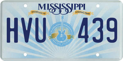 MS license plate HVU439