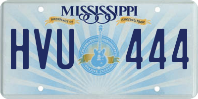 MS license plate HVU444