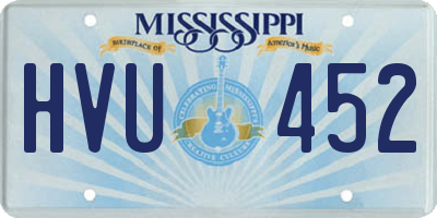 MS license plate HVU452