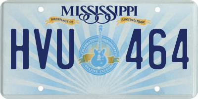 MS license plate HVU464