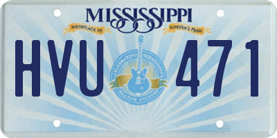 MS license plate HVU471