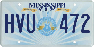 MS license plate HVU472