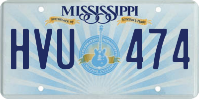 MS license plate HVU474