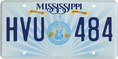 MS license plate HVU484