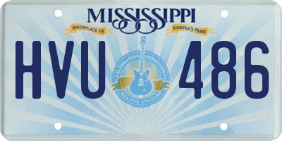 MS license plate HVU486