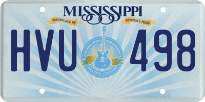 MS license plate HVU498