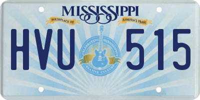 MS license plate HVU515