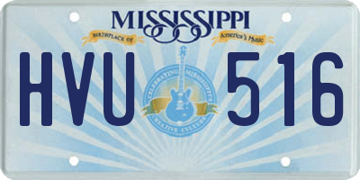 MS license plate HVU516