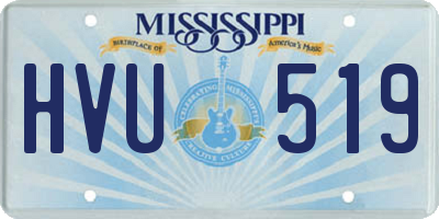 MS license plate HVU519