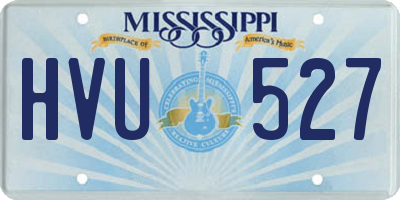 MS license plate HVU527