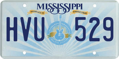 MS license plate HVU529