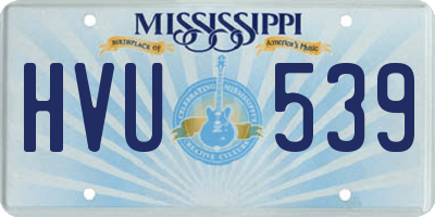 MS license plate HVU539