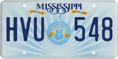 MS license plate HVU548