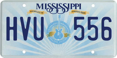 MS license plate HVU556