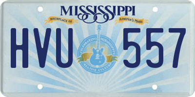 MS license plate HVU557