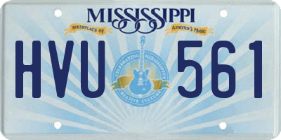 MS license plate HVU561