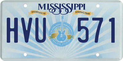 MS license plate HVU571