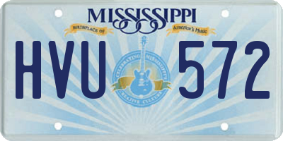MS license plate HVU572