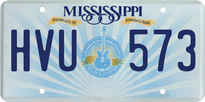 MS license plate HVU573