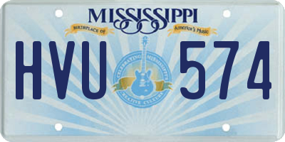 MS license plate HVU574