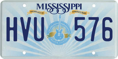 MS license plate HVU576