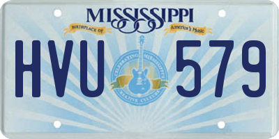 MS license plate HVU579