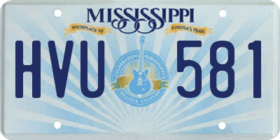 MS license plate HVU581