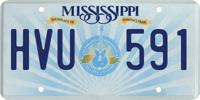 MS license plate HVU591