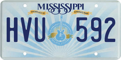 MS license plate HVU592