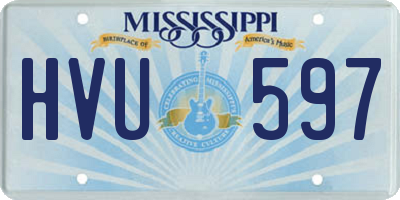 MS license plate HVU597