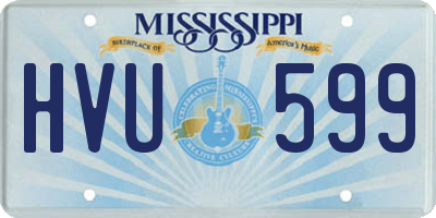 MS license plate HVU599