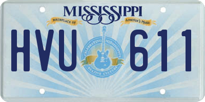 MS license plate HVU611
