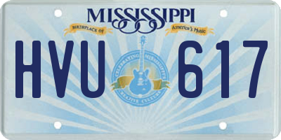 MS license plate HVU617