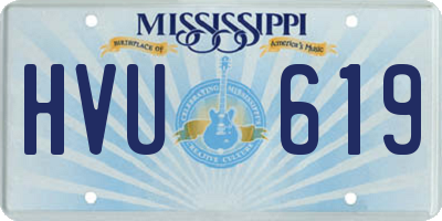 MS license plate HVU619