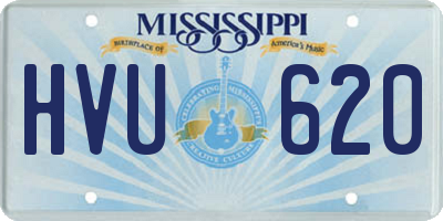 MS license plate HVU620