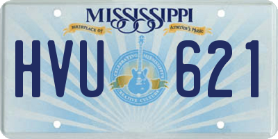 MS license plate HVU621
