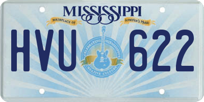 MS license plate HVU622