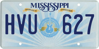 MS license plate HVU627