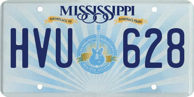MS license plate HVU628