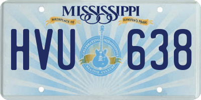 MS license plate HVU638