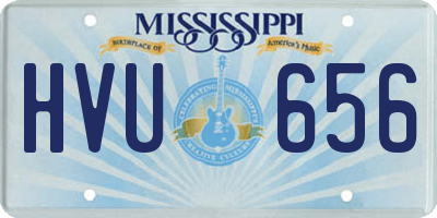 MS license plate HVU656