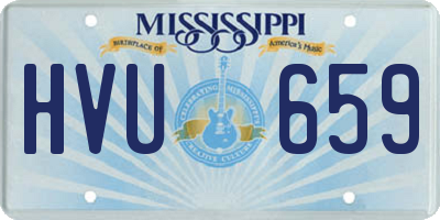 MS license plate HVU659