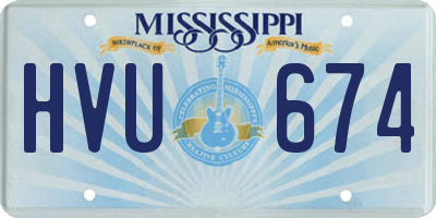 MS license plate HVU674