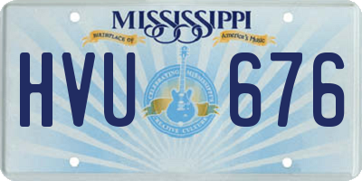 MS license plate HVU676